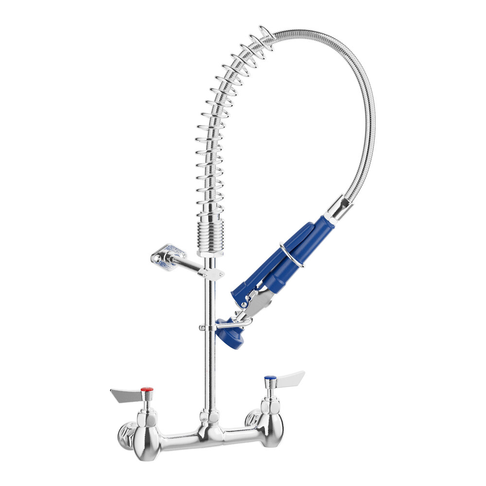 Waterloo 1.15 GPM Low Profile Wall-Mounted Pre-Rinse Faucet with 8" Centers