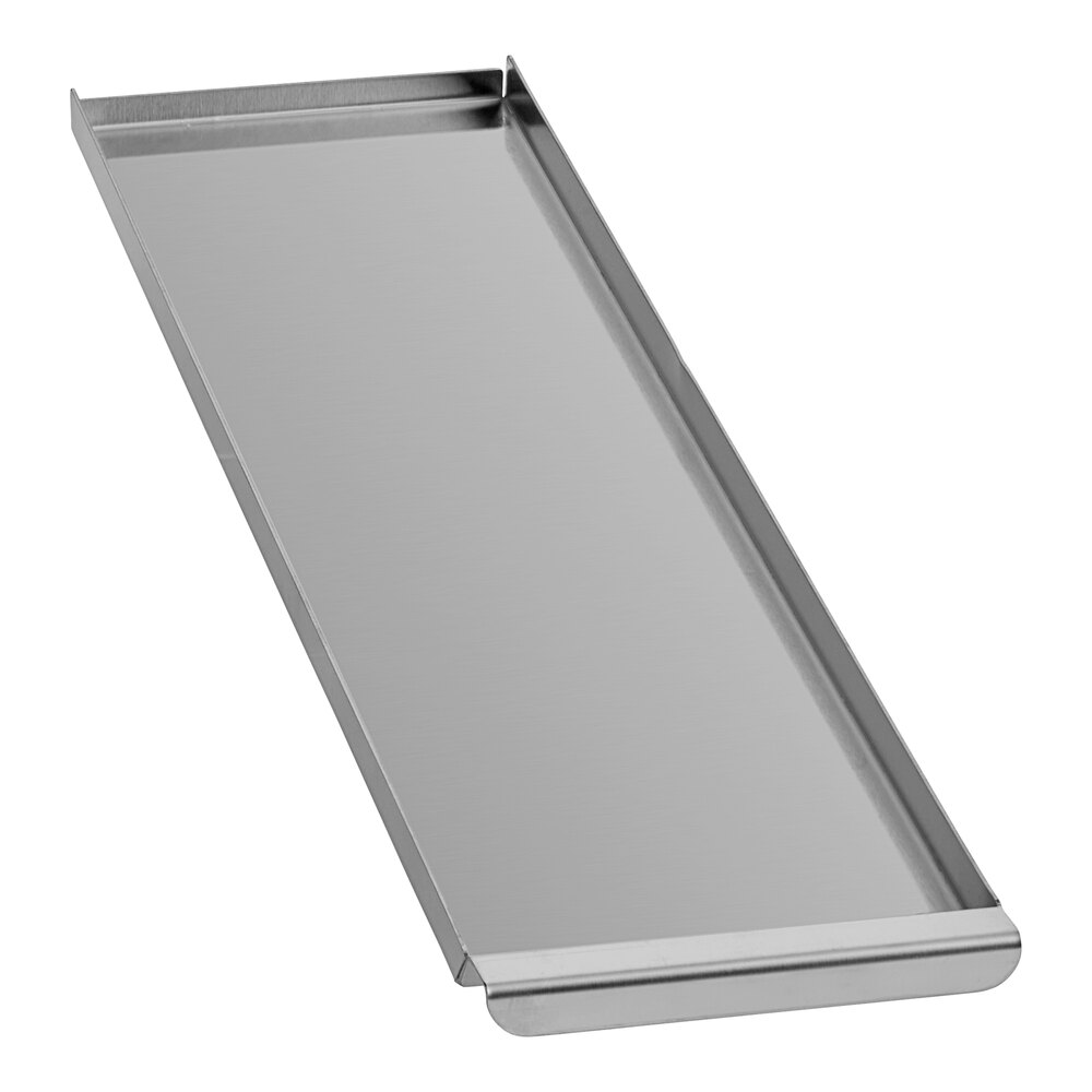 Cooking Performance Group 351107080038 16 7/8" x 3 13/16" Right Crumb Tray for Conveyor Ovens