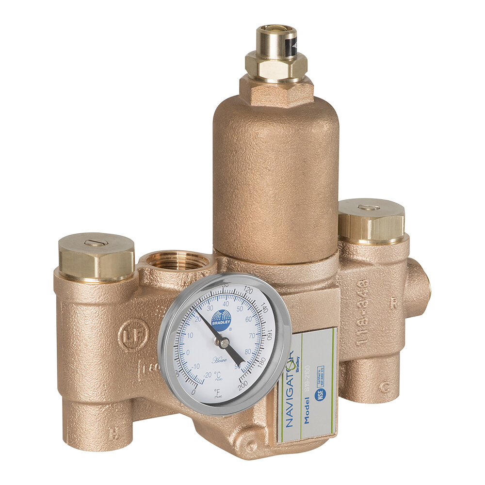 Bradley Navigator EFX25 S19-2100 18 Gauge Steel Thermostatic Mixing Valve