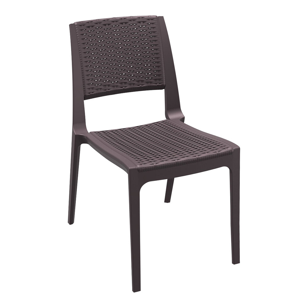 Siesta Verona Brown Wickerlook Resin Outdoor Dining Chair