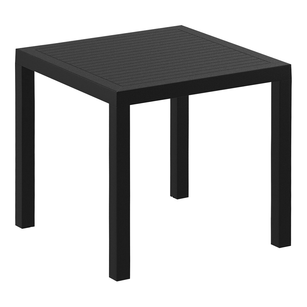 Siesta Ares 31" Square Black Standard Height Table
