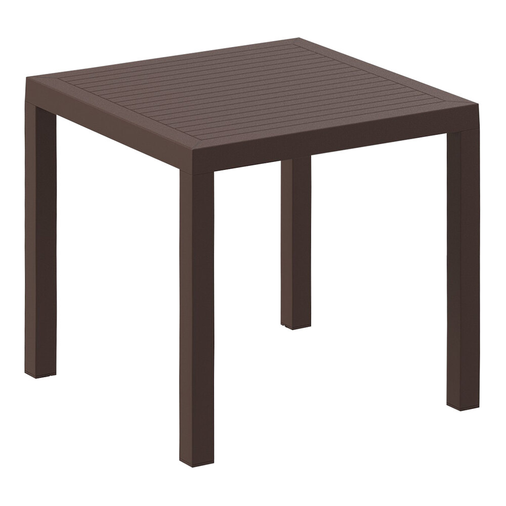 Siesta Ares 31" Square Brown Standard Height Table