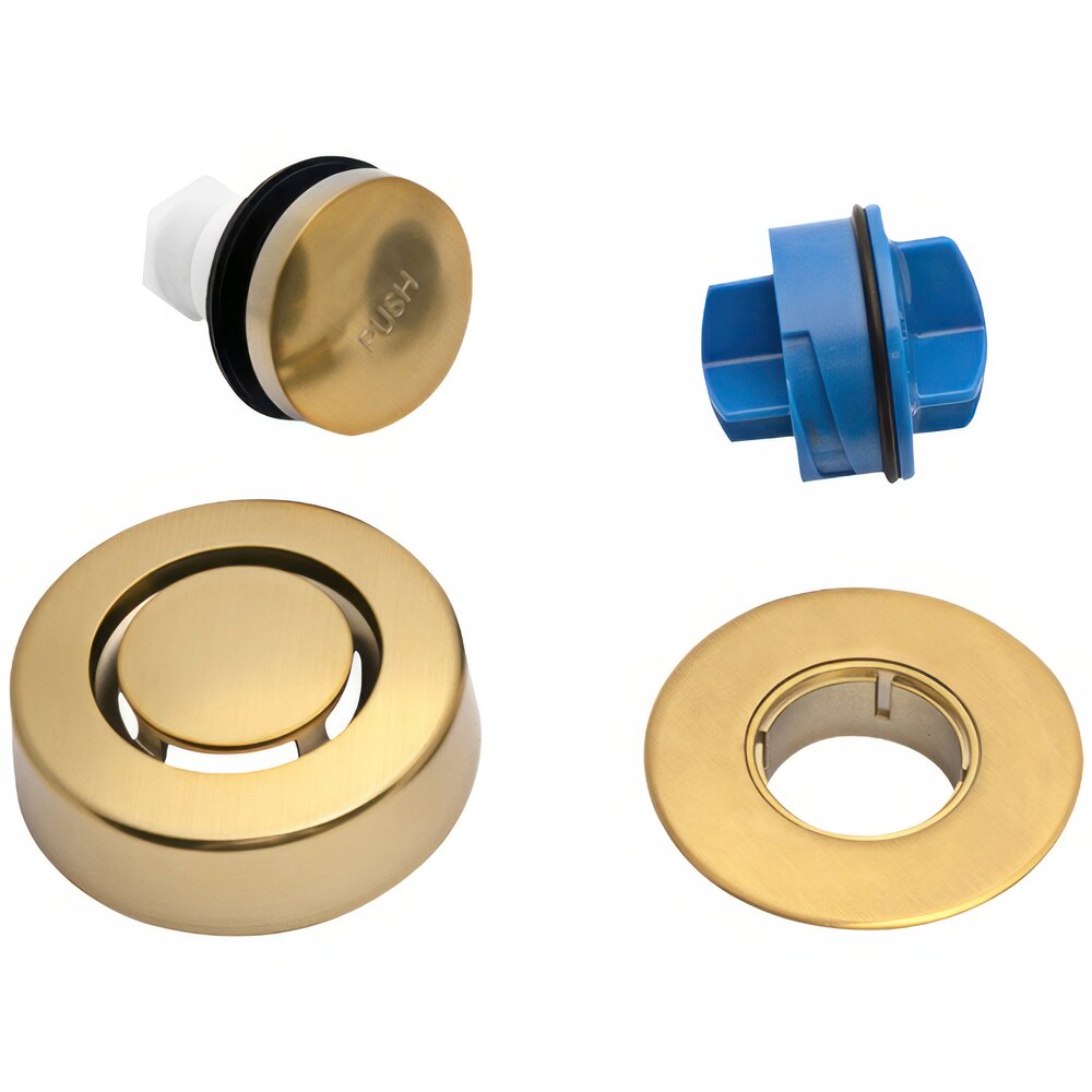Dearborn by Oatey Dblue K97BG Trim Kit with Brushed Gold Touch Toe Stopper