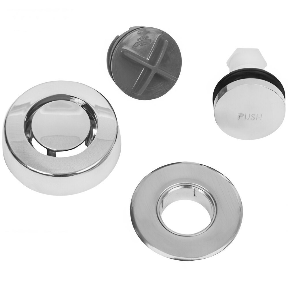 Dearborn by Oatey Dblue K97BN Trim Kit with Brushed Nickel Touch Toe Stopper