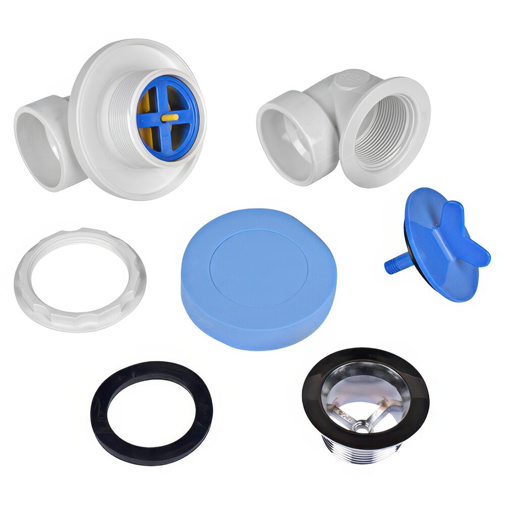 Dearborn by Oatey P7323RKZ PVC Rough-In Kit with Chrome Finish Trim and Zinc Spud