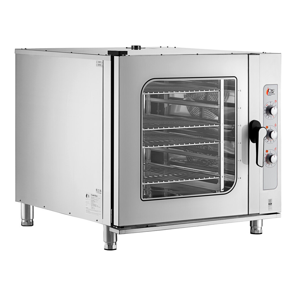Cooking Performance Group OCB26I 6 Pan Full Size Electric Combi Oven with Manual Controls - 208/240V, 3 Phase