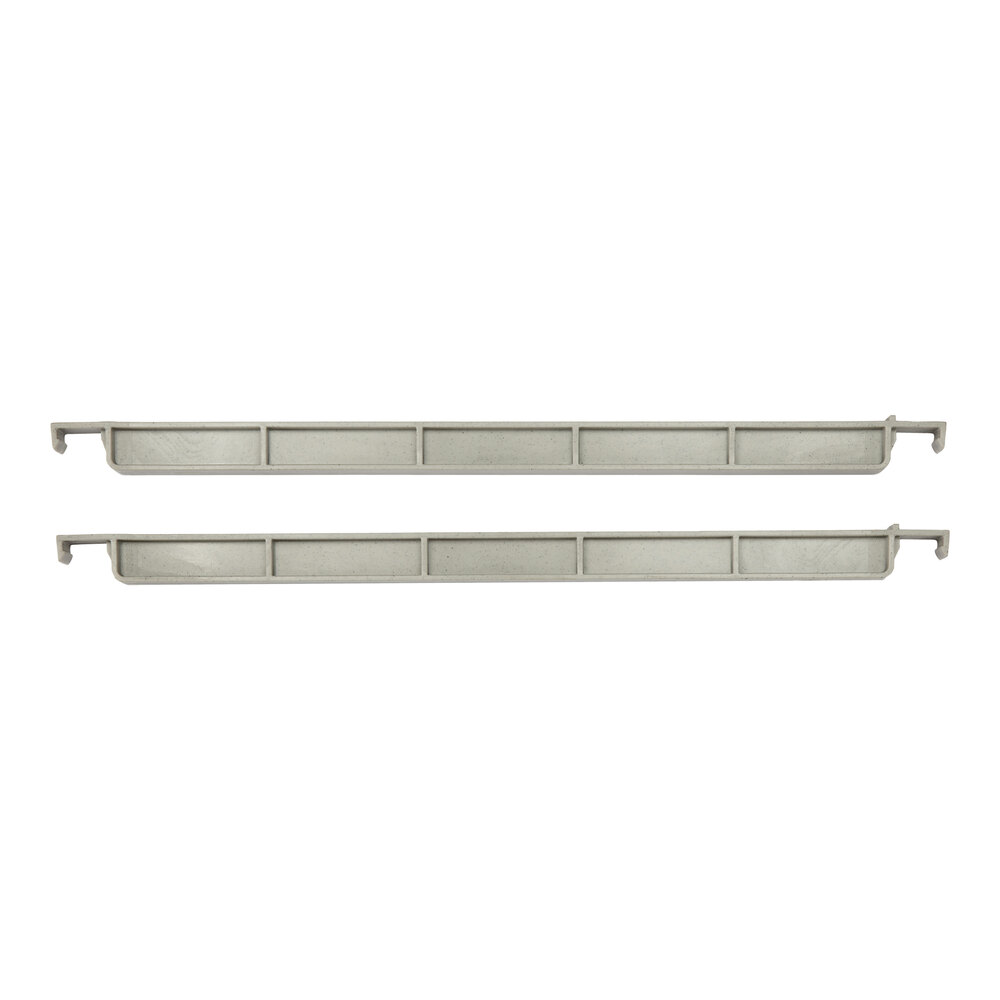 Cambro CBDBS21480 21" Speckled Gray Straight Shelf Divider Bar for Camshelving® Elevation Series - 4/Case