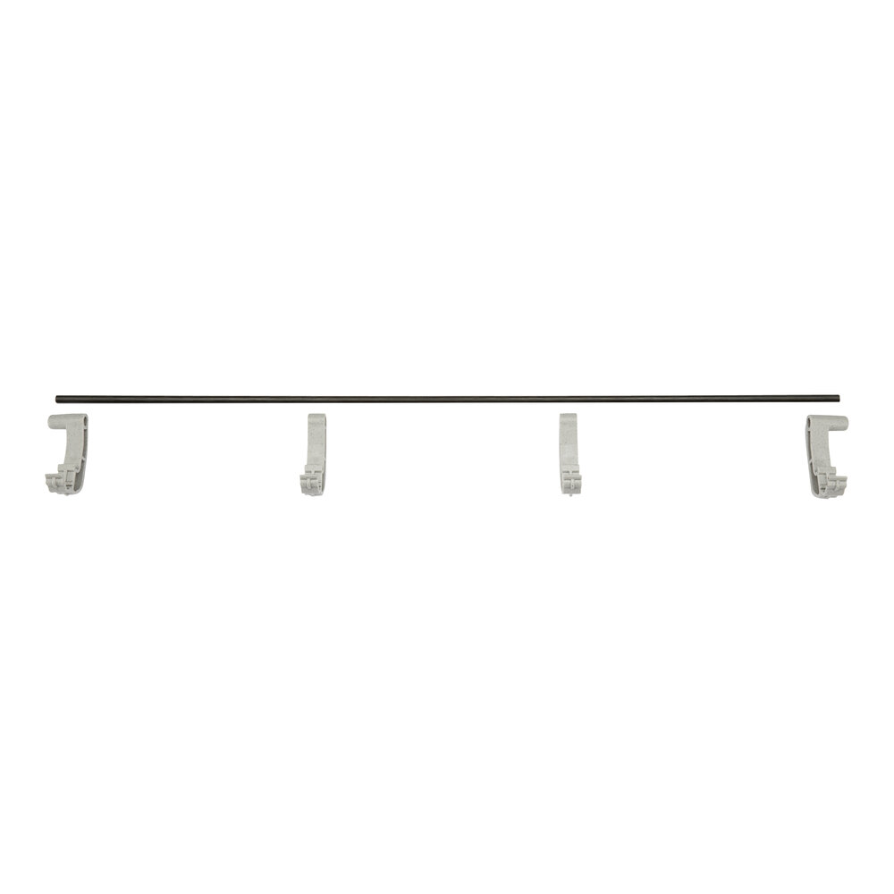 Cambro EWSR24F151 24" Soft Gray Front Shelf Rail Kit for Camshelving® Elevation Series
