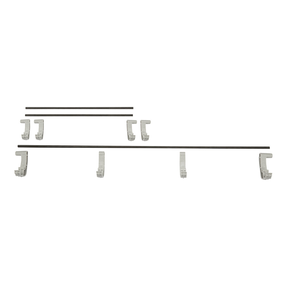 Cambro EWSR2142151 42" x 21" Soft Gray Full Shelf Rail Kit for Camshelving® Elevation Series