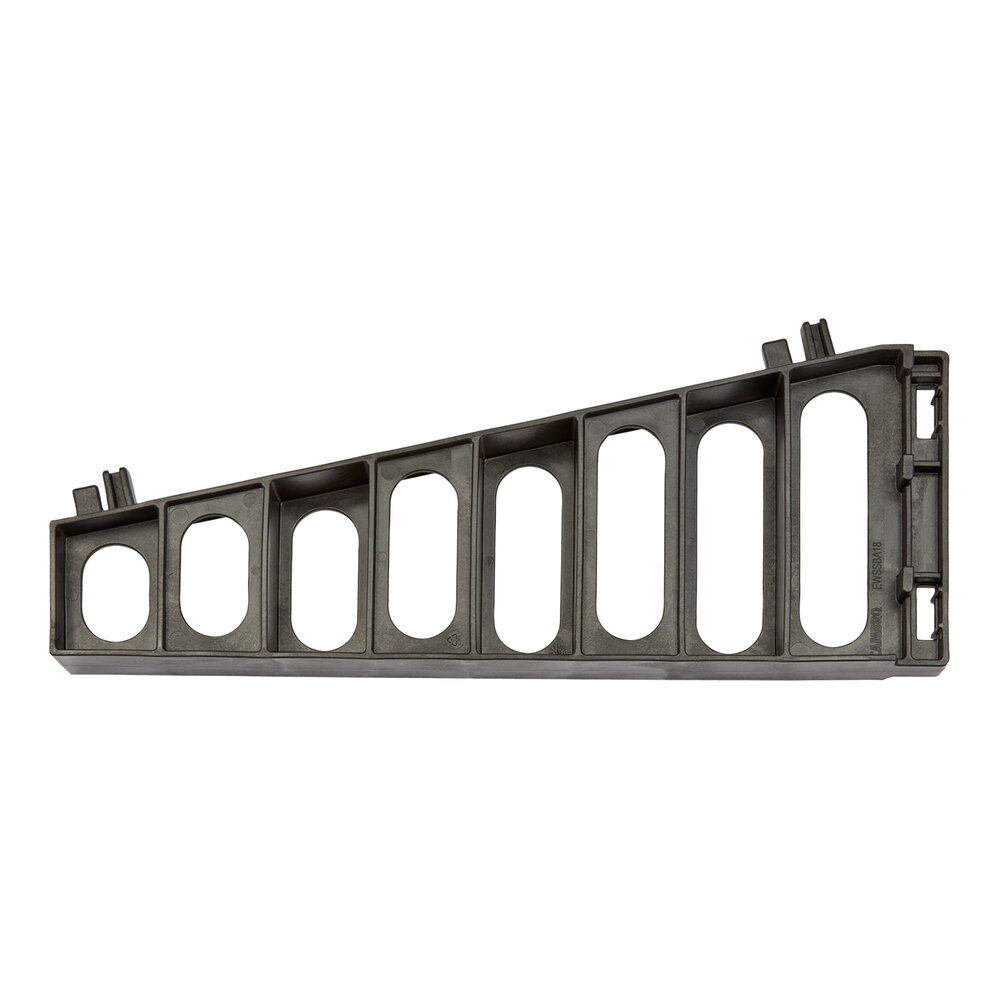 Cambro EWSSBA18110 18" Black Angled Shelf Bracket for Camshelving® Elevation Series