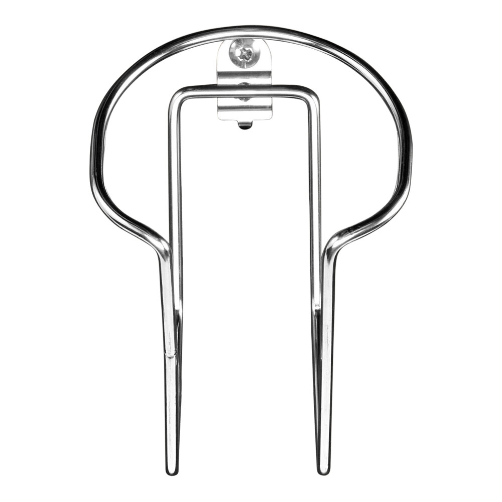 Cambro EWSACC4000 4 1/2" x 6 1/2" White Plastic Cylinder with Stainless Steel Holder for Camshelving® Elevation Series