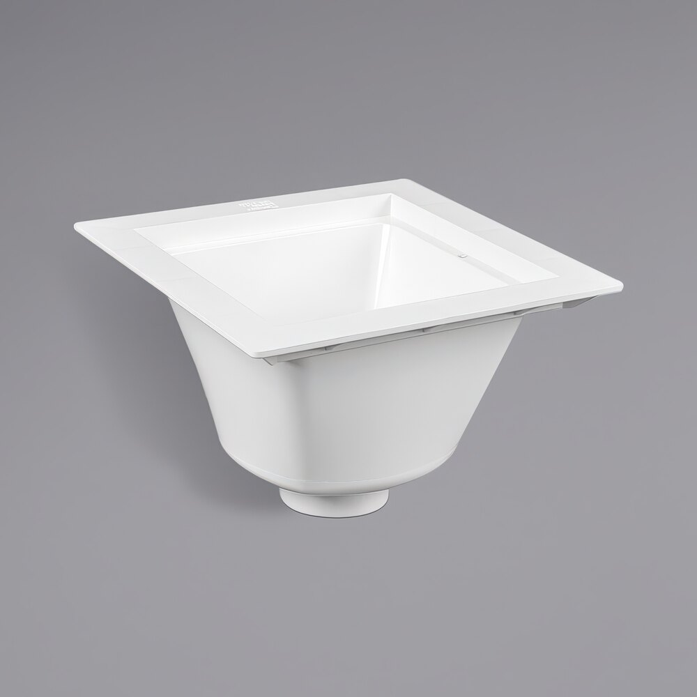 Oatey 42721 12" x 12" PVC Floor Sink with 6 1/2" Sump Depth and 3" Outlet