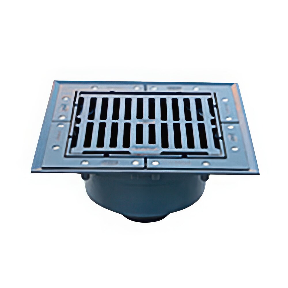 Zurn Elkay Z535-4NH 12" Square Heavy-Duty Parking Structure Drain with 4" No-Hub Outlet