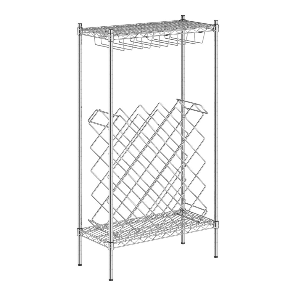 Regency 14" x 30" 45-Bottle Wire Wine Rack Module with 54" Posts