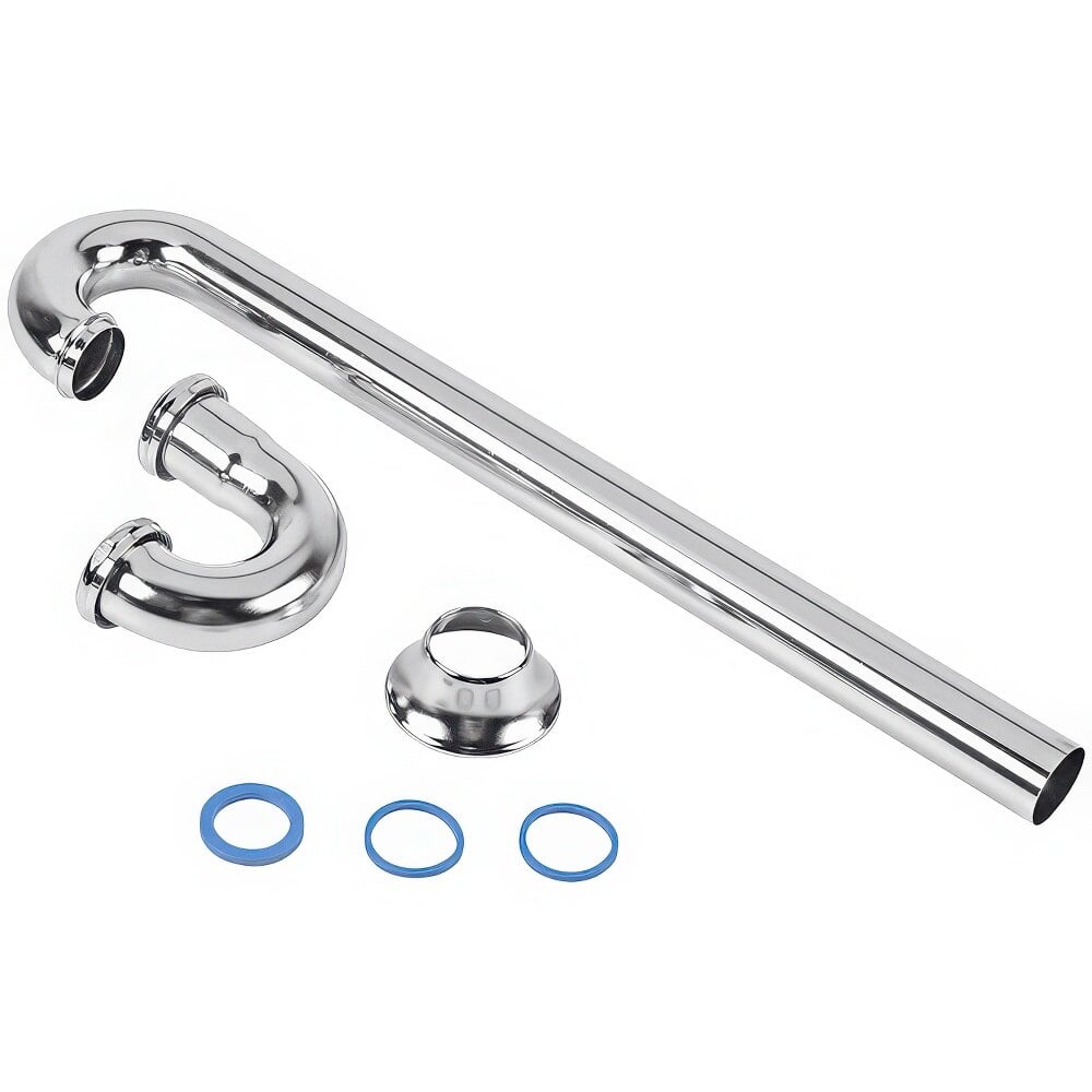 Dearborn by Oatey 722DFBN-1 1 1/2" Chrome Tubular S-Trap without Cleanout