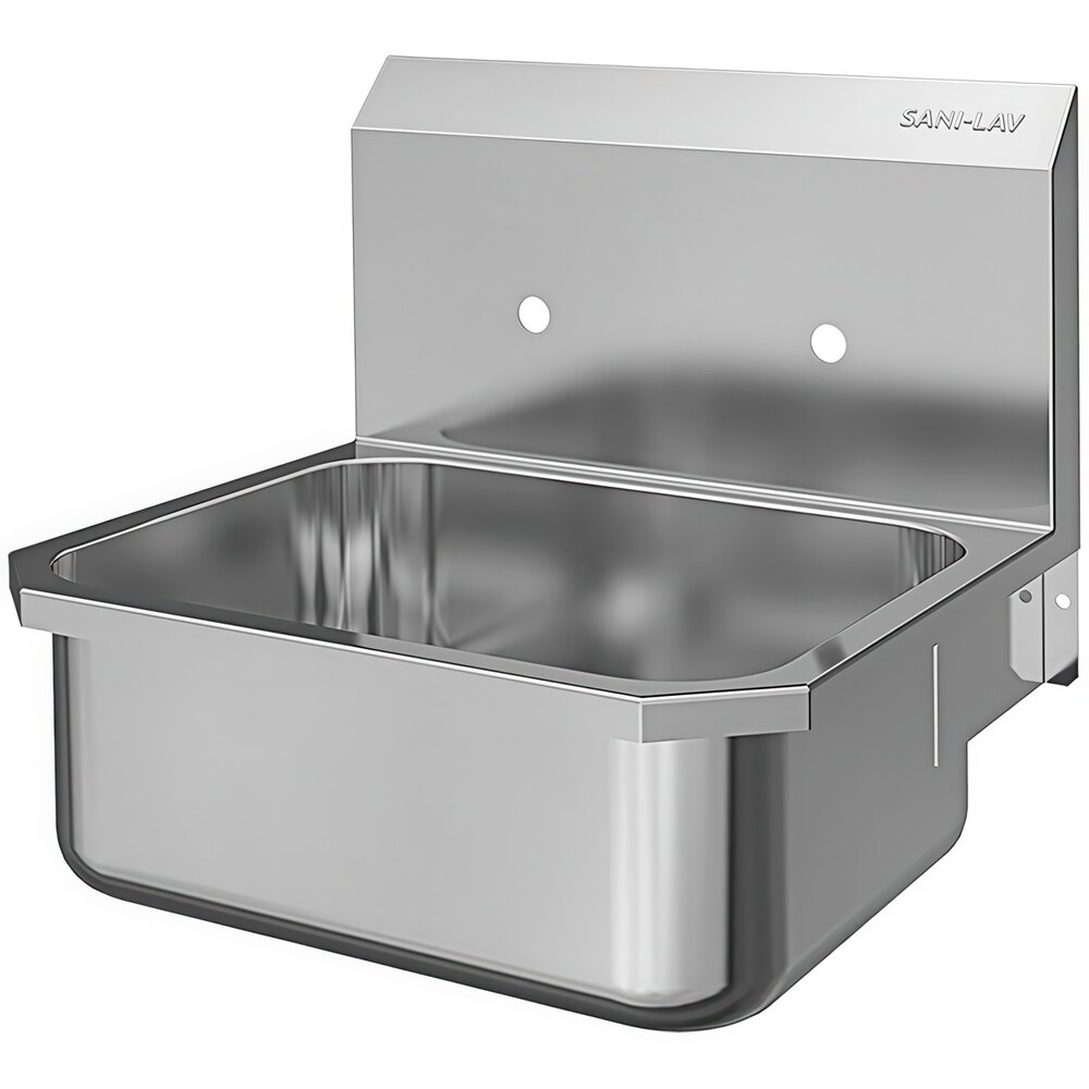 Sani-Lav 5058 19" x 18" Wall Mounted Hand Sink with 8" Centers
