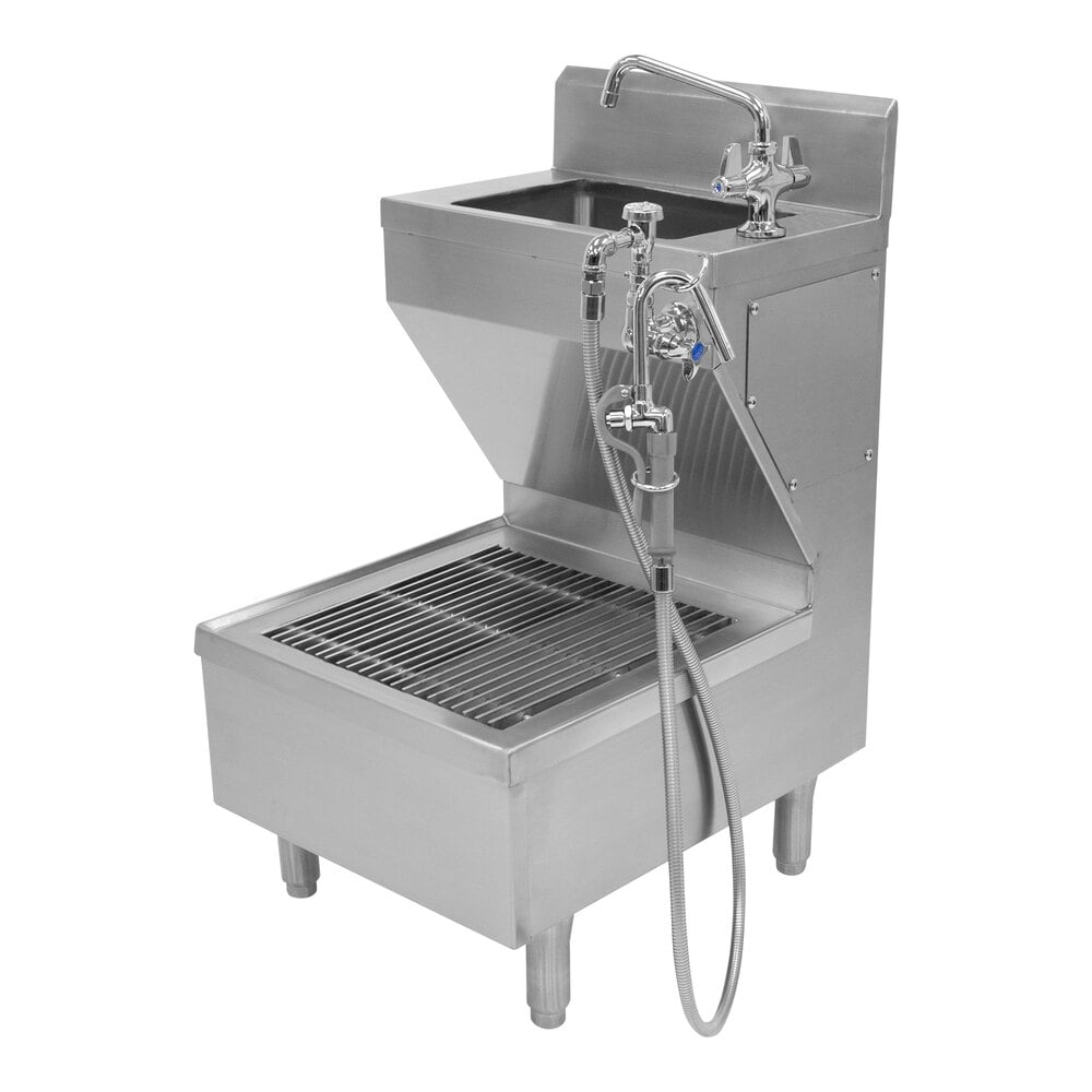 Advance Tabco 7-PS-COMBO Hand Sink / Utility Sink with Faucet and Pot Filler