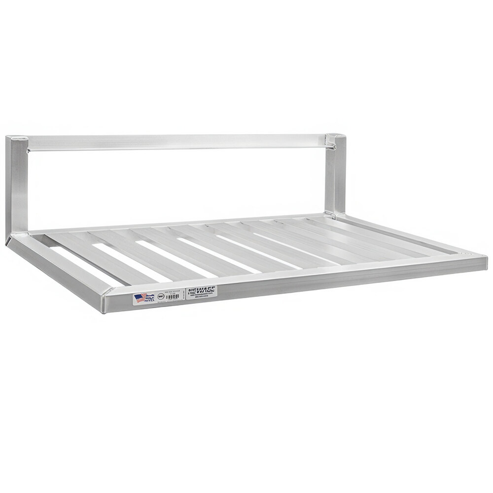 New Age 97285 20" x 36" Aluminum T-Bar Wall Shelf with Inverted Brackets