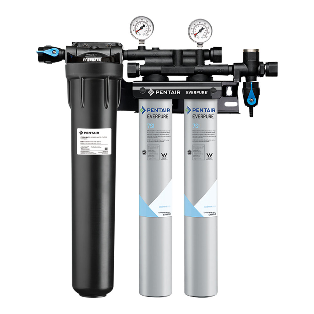 Everpure EV9324-73 Insurice Twin PF-7SI Water Filtration System with Pre-Filter - .5 Micron and 7 GPM