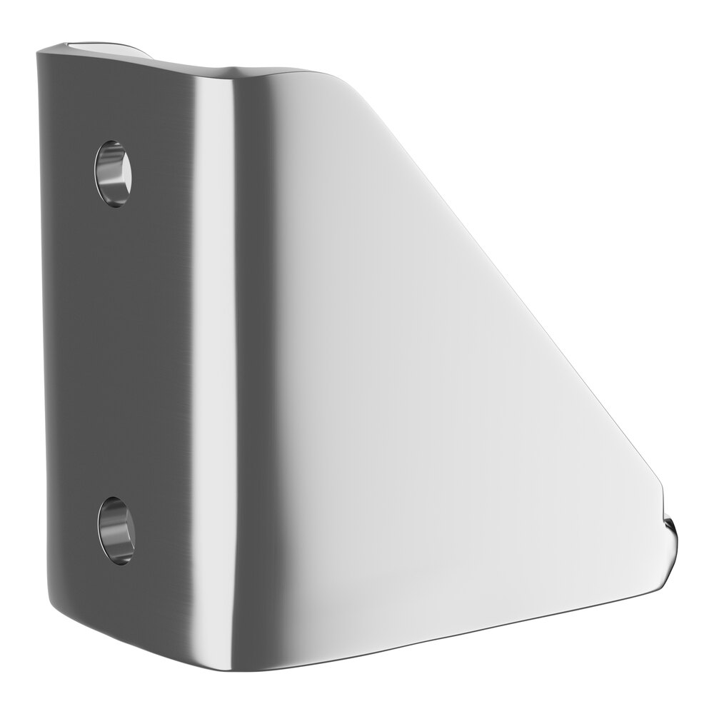 Regency Stainless Steel Top / Bottom Wall-Mount Support for Cantilever Shelving Post