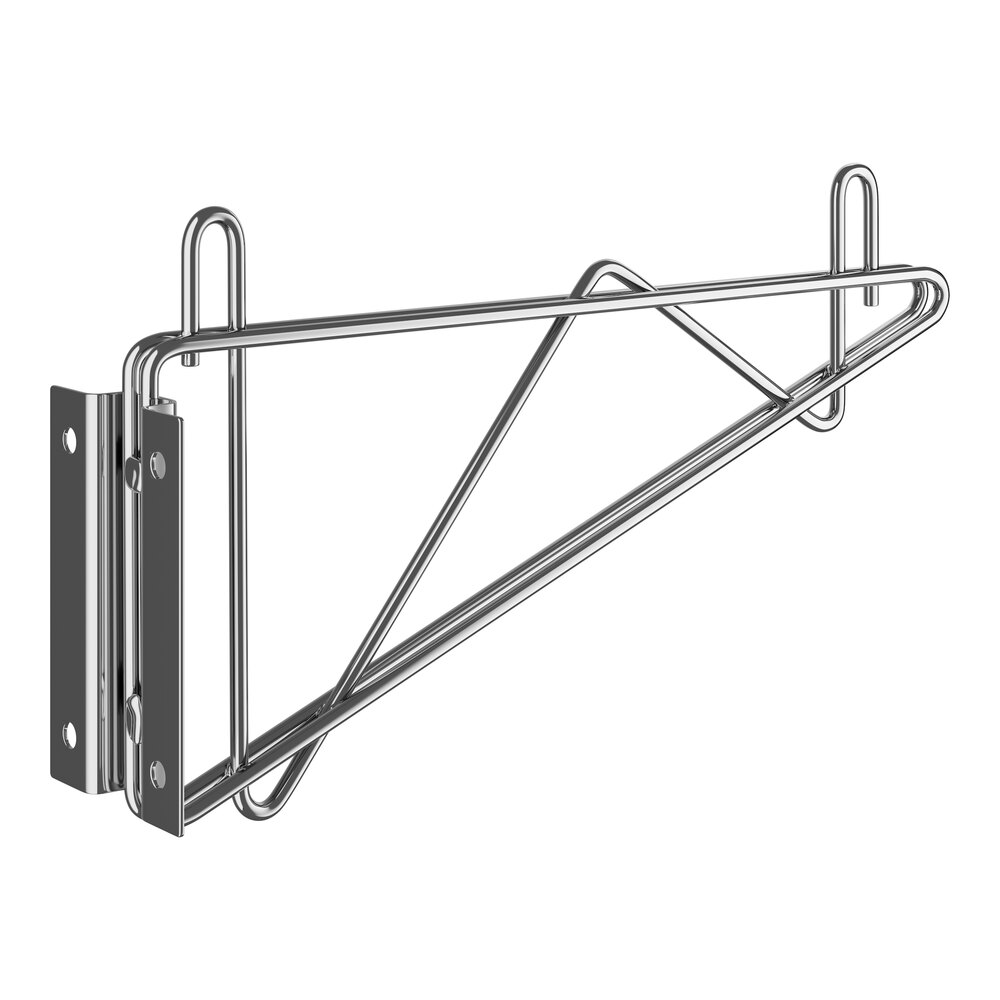 Regency 12" Deep Wall-Mount Bracket for Chrome Wire Shelving - 2/Case