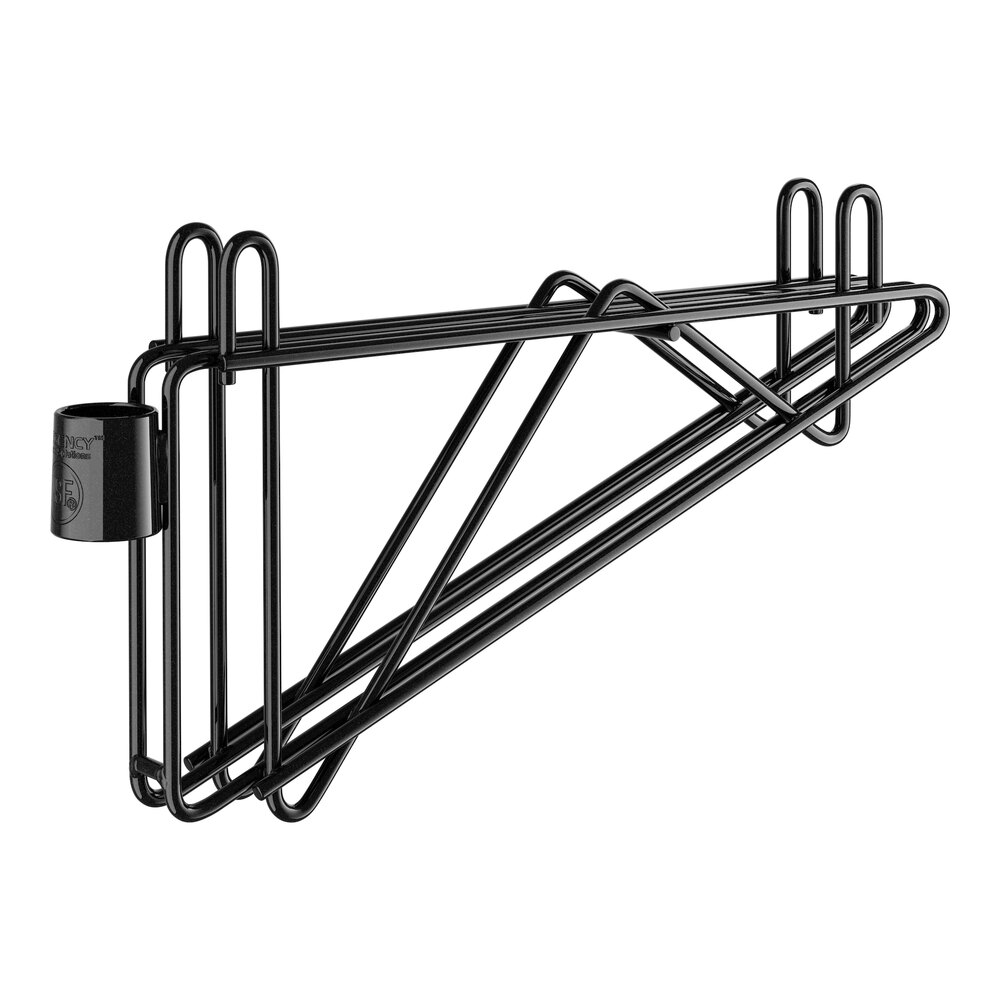Regency 12" Deep Double Cantilever Bracket for Adjoining Black Epoxy Wire Shelving