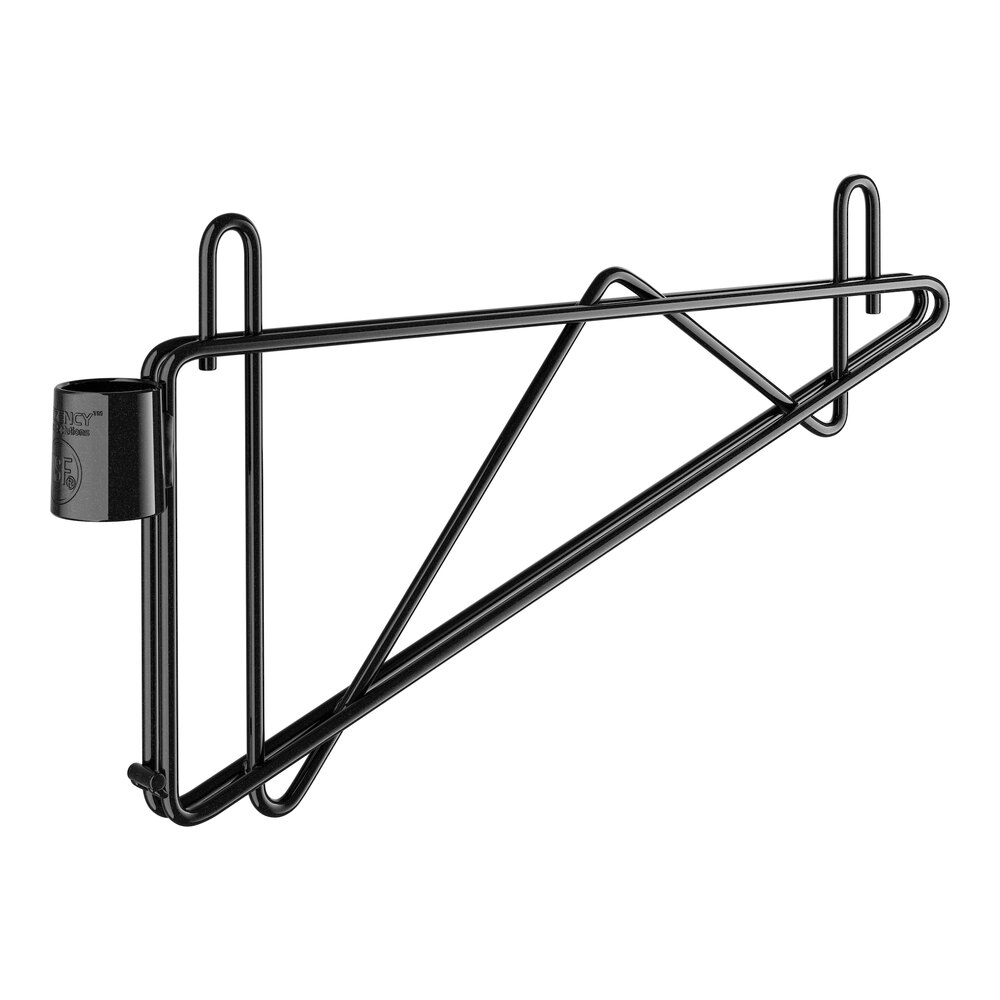 Regency 12" Deep Cantilever Bracket for Black Epoxy Wire Shelving - 2/Case