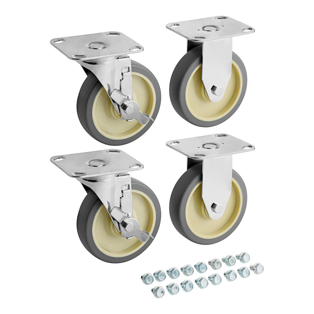 Alto-Shaam 4007 5" Rigid and Swivel Casters - 4/Set