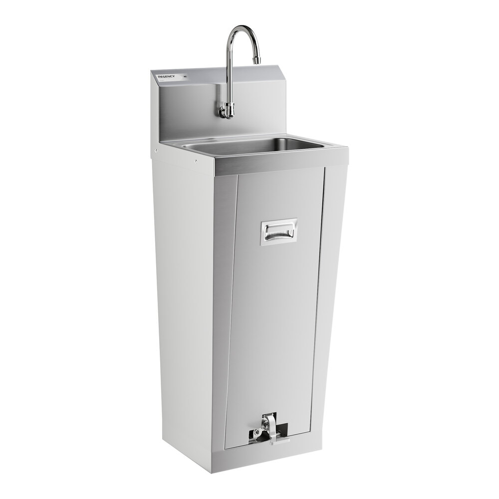Regency Hands Free Hand Sink with Pedestal Base