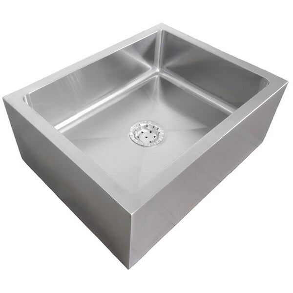 IMC/Teddy FS 27" x 21" x 10 1/2" Stainless Steel Standard Floor / Utility / Mop Sink