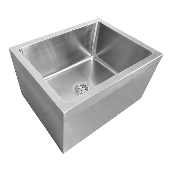 IMC/Teddy FS-H FS 27" x 21" x 15 1/2" Stainless Steel Heavy-Duty Floor / Utility / Mop Sink