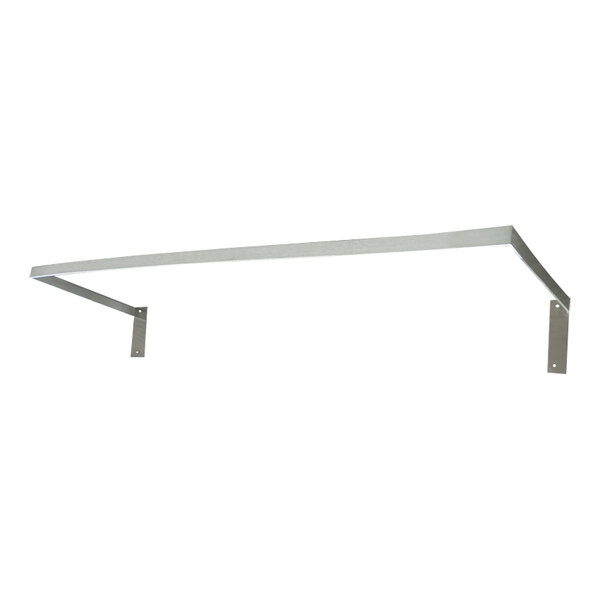 IMC/Teddy PRW-1-1296 PRW 12" x 96" Stainless Steel Tabletop / Wall-Mounted Pot Rack with 16 Steel Pot Hooks