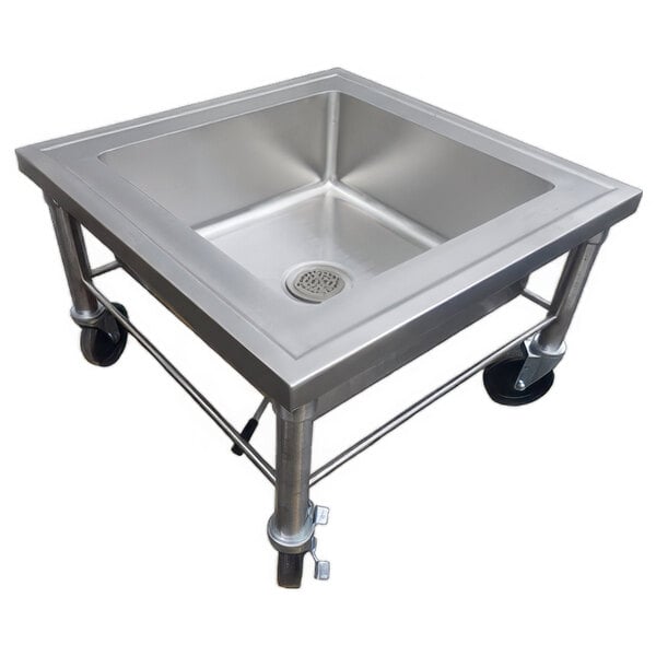 IMC/Teddy MSK 20" x 20" x 12" Stainless Steel Freestanding Portable Silverware Soak Sink