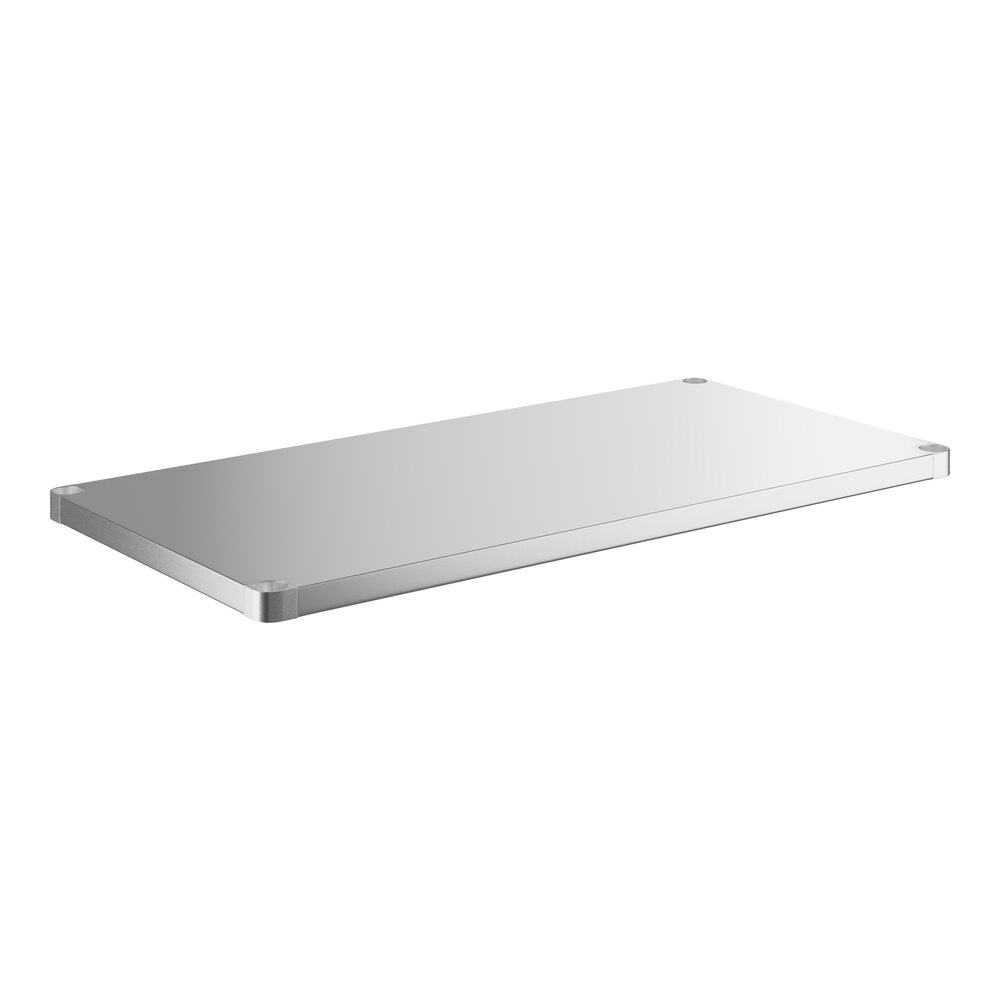 Regency 18 Gauge Stainless Steel Adjustable Shelf for 24" x 48" Poly Top Work Tables