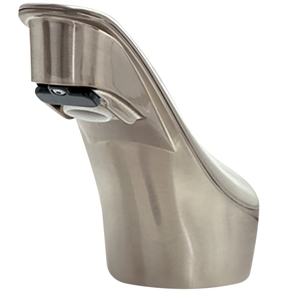 Bobrick B-8875 Brushed Nickel Counter-Mounted Automatic Faucet with 6 1/2" Cast Spout
