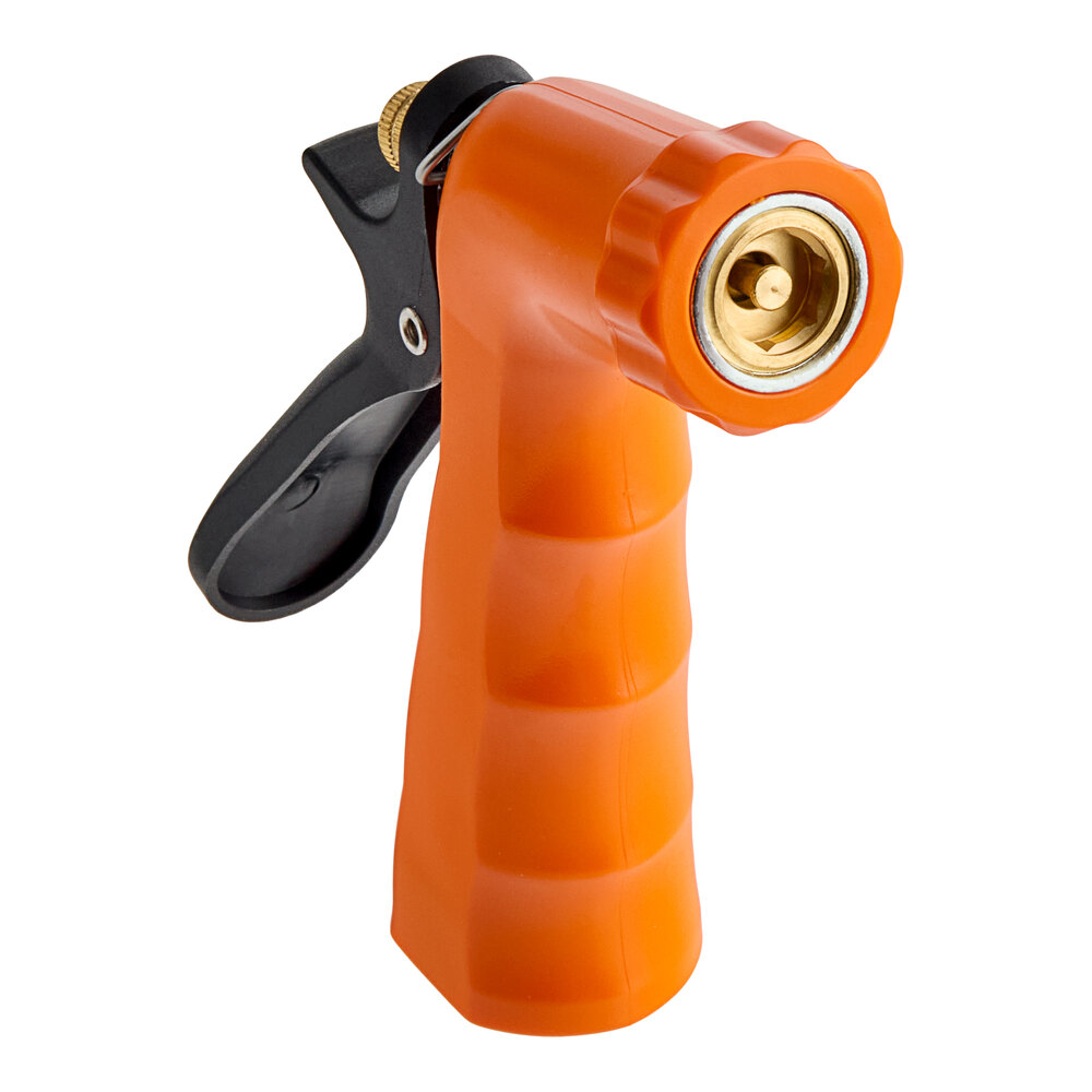 Sani-Lav N2 Orange Insulated Spray Nozzle with Plastic Handle