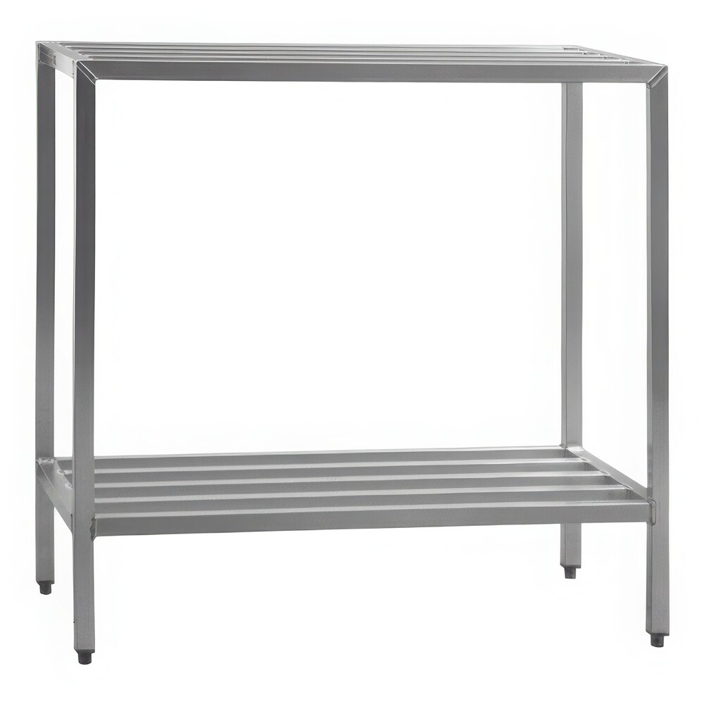 New Age 42" x 24" x 48" 2-Shelf Heavy-Duty Aluminum Shelving Rack 1031