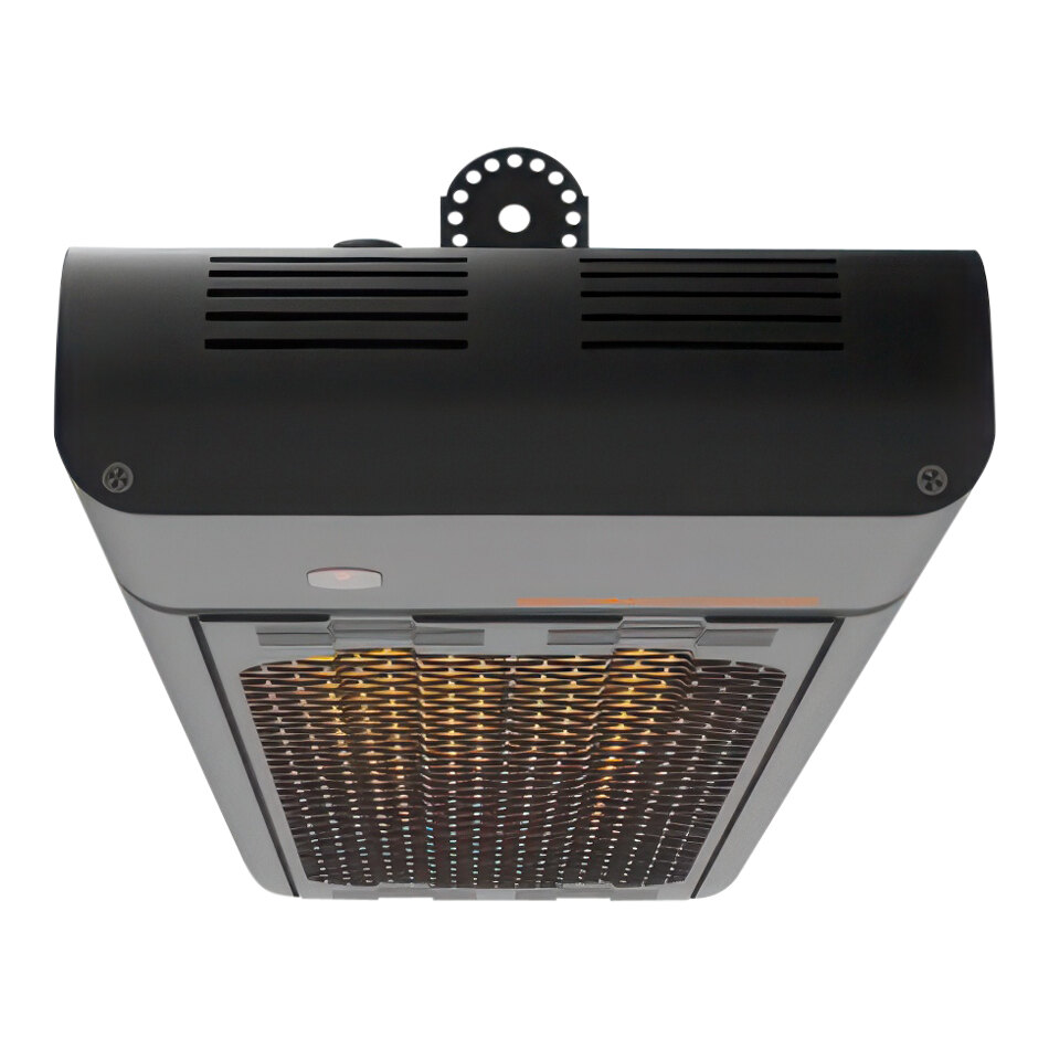 Schwank eSchwank Ghost Series ESM-4043-24 43" Black Marine-Grade Aluminum Electric Infrafred Indoor / Outdoor Patio Heater - 208/240V, 4,000W