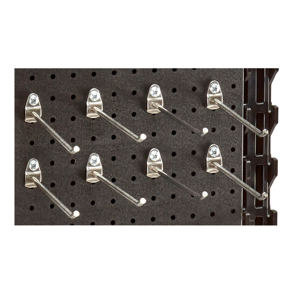 Cambro EWSACC8000 3/4" x 6 1/2" x 1 3/8" Stainless Steel Pegboard Hook for Camshelving® Elevation Series - 8/Case