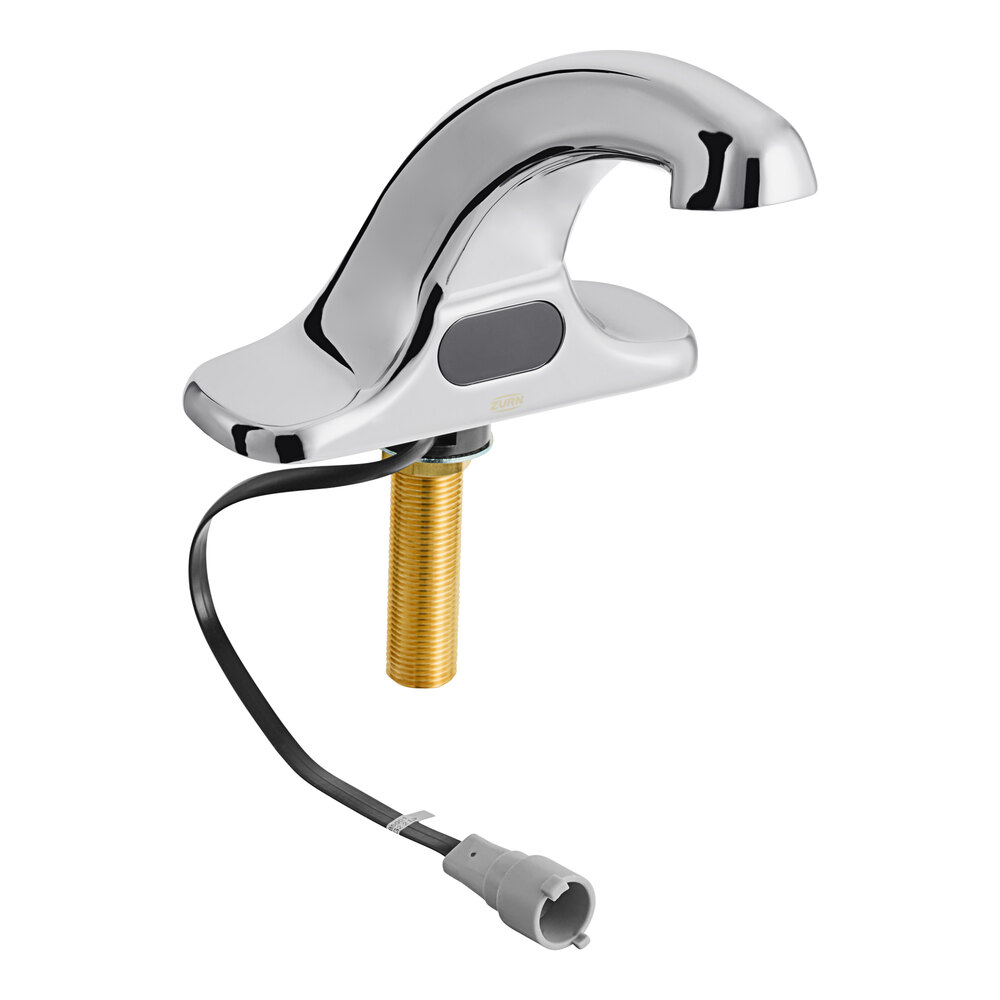 Zurn Elkay Z6915-XL AquaSense Deck Mount Centerset Sensor Faucet with 4" Centers and 6 3/4" Spout (.5 GPM), Battery-Powered