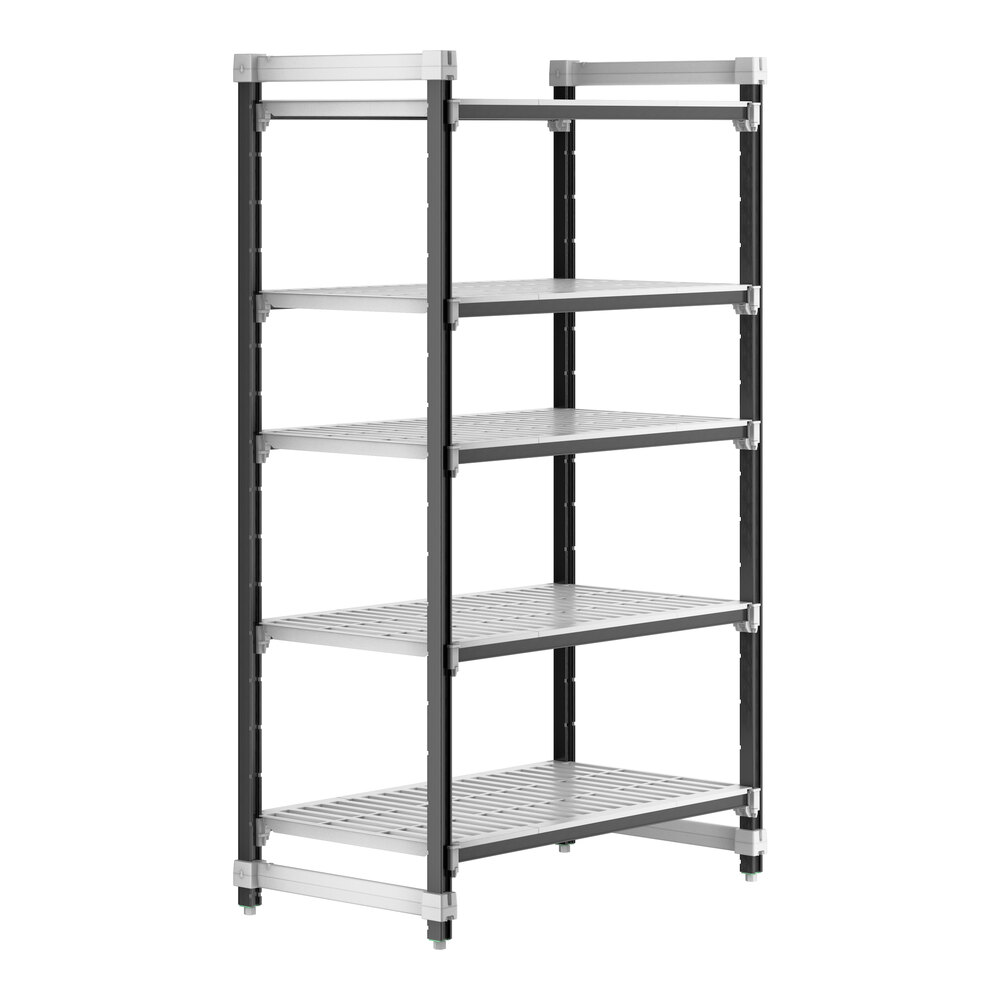 Cambro EXU244272V5480 Camshelving® Elements XTRA 5-Shelf Vented Starter Unit - 24'' x 42'' x 72''