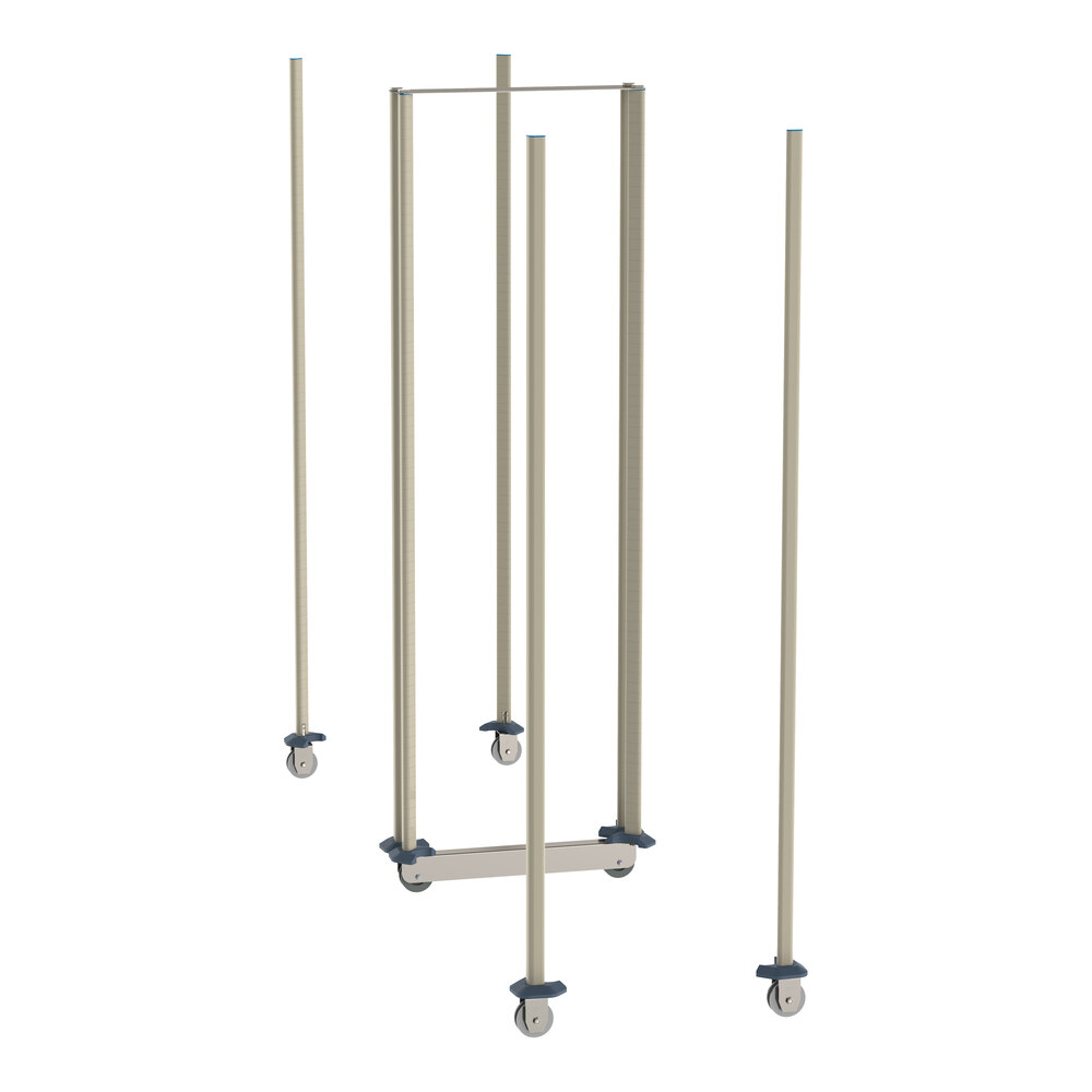 Metro LBTM24Q3 qwikTRAK MetroMax Q Double Deep Mobile Unit Kit for 24" Wide Shelf