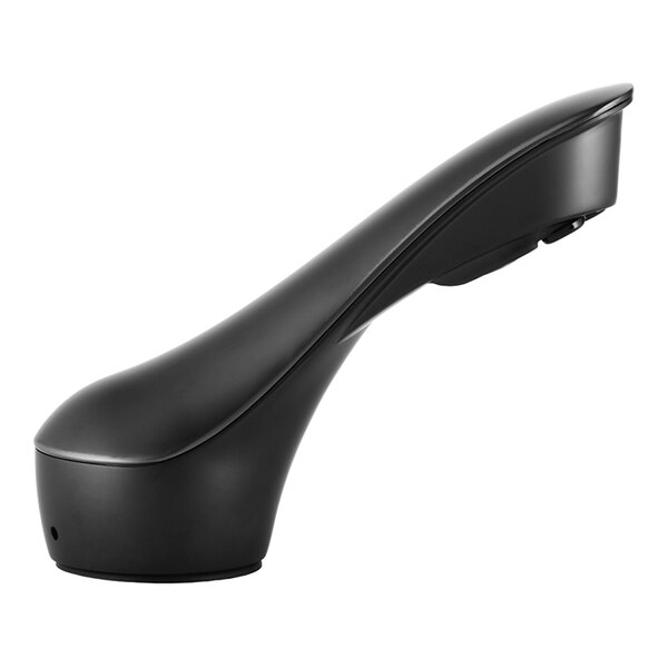 Bobrick Designer Series B-8872 Matte Black Deck-Mount Automatic Faucet with 6 1/2" Cast Spout