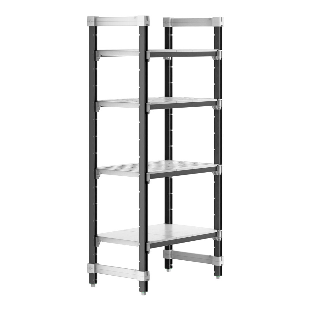Cambro EXU183064VS4480 Camshelving® Elements XTRA 4-Shelf Combo Starter Unit - 18'' x 30'' x 64''