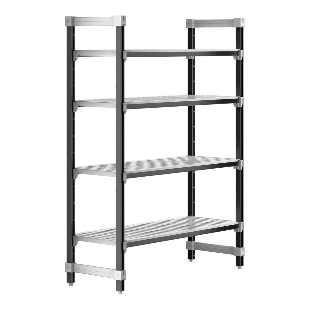 Cambro EXU184864V4480 Camshelving® Elements XTRA 4-Shelf Vented Starter Unit - 18'' x 48'' x 64''