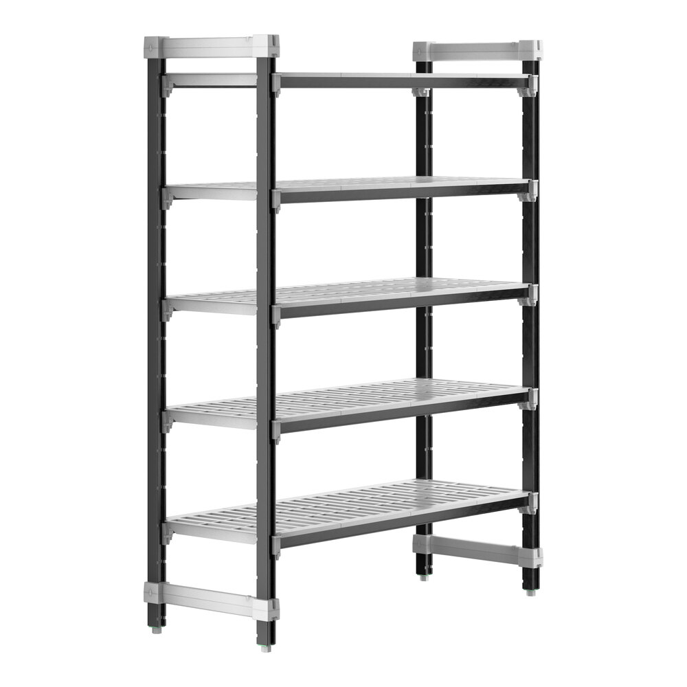 Cambro EXU184864V5480 Camshelving® Elements XTRA 5-Shelf Vented Starter Unit - 18'' x 48'' x 64''