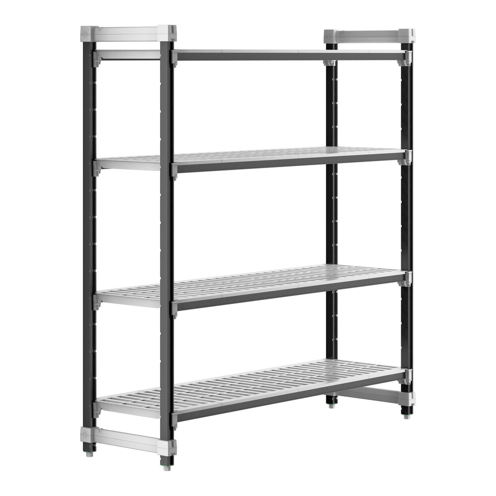 Cambro EXU186064V4480 Camshelving® Elements XTRA 4-Shelf Vented Starter Unit - 18'' x 60'' x 64''