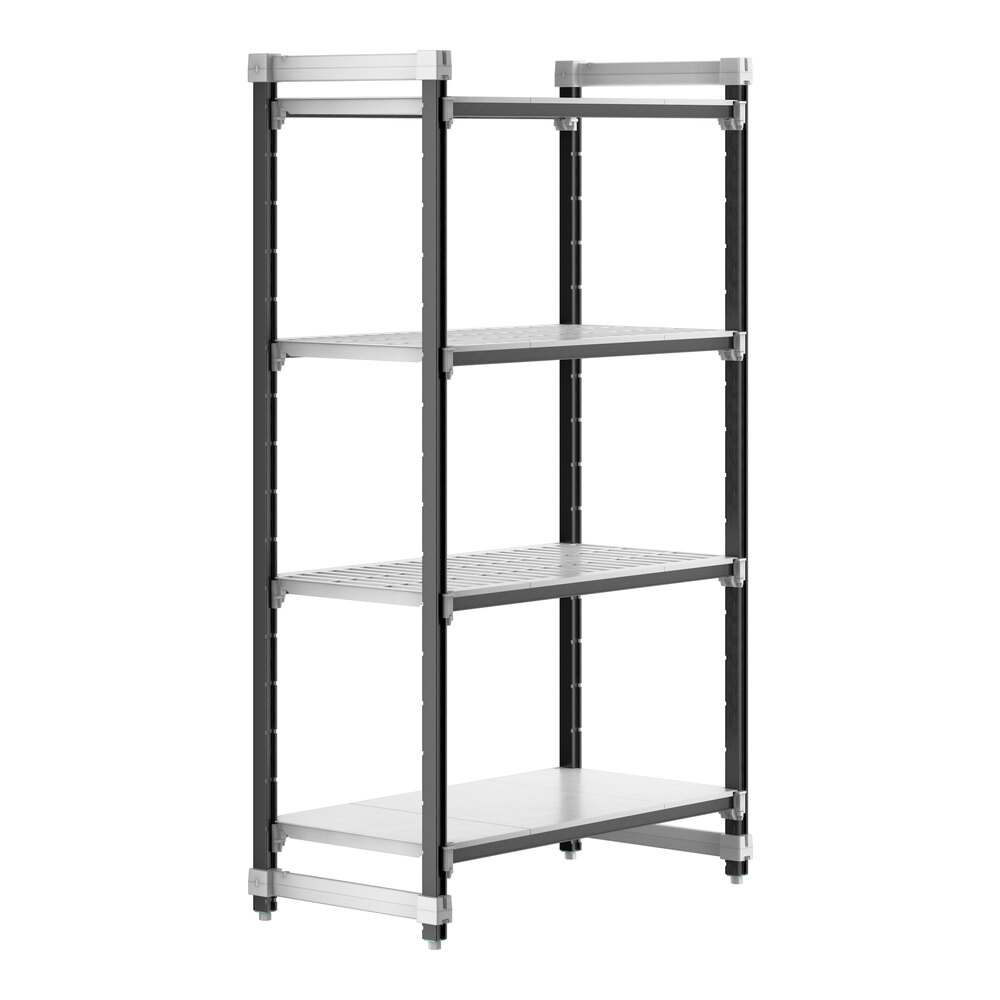 Cambro EXU214272VS4480 Camshelving® Elements XTRA 4-Shelf Combo Starter Unit - 21'' x 42'' x 72''