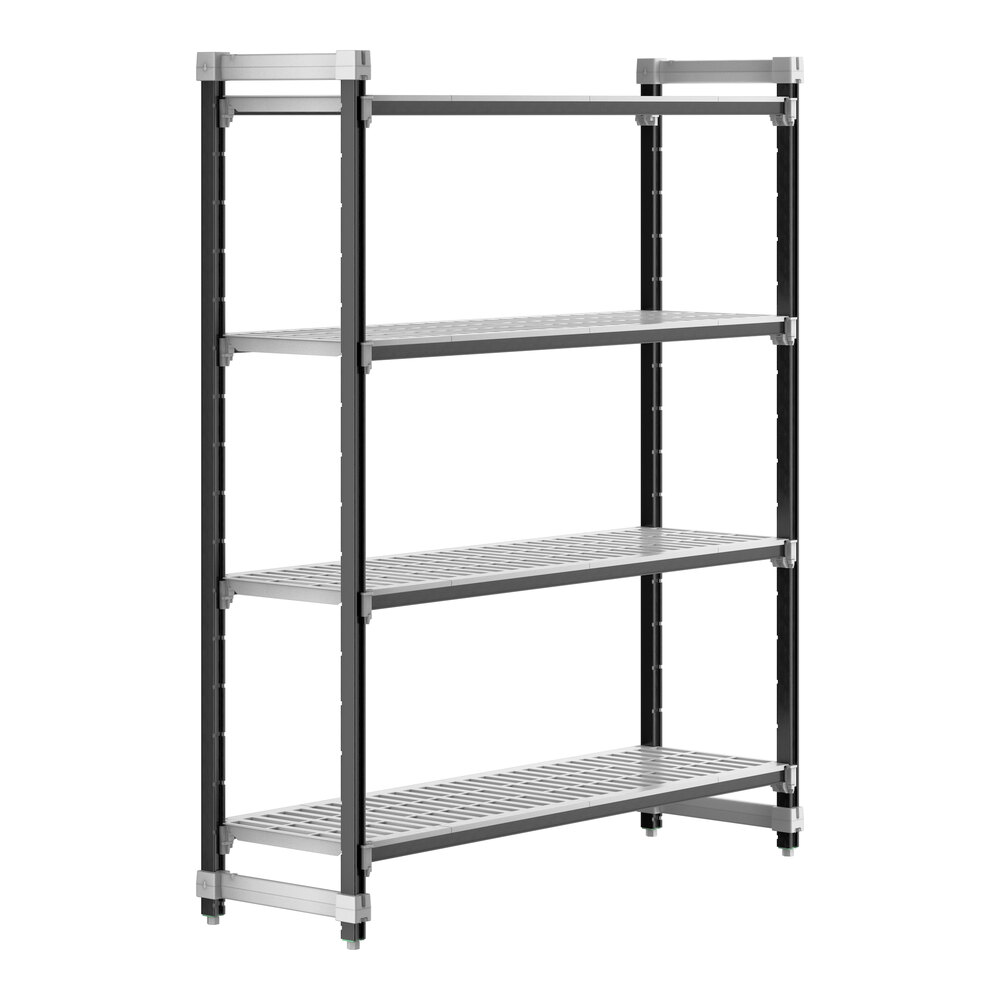 Cambro EXU186072V4480 Camshelving® Elements XTRA 4-Shelf Vented Starter Unit - 18'' x 60'' x 72''