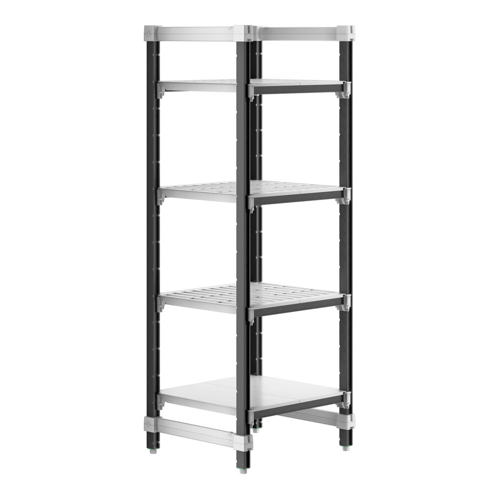 Cambro EXU212464VS4480 Camshelving® Elements XTRA 4-Shelf Combo Starter Unit - 21'' x 24'' x 64''